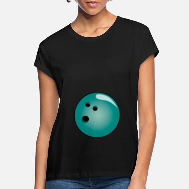 Pallo Bowling vauvan vatsa raskaus pallo lahja - Naisten oversized t-paita