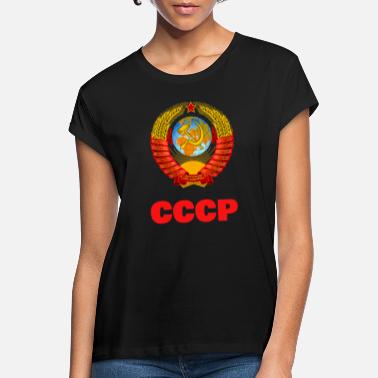 Socjalistyczna Komunistyczna Partia ZSRR Rosyjski Retro Vintage - Koszulka damska oversize