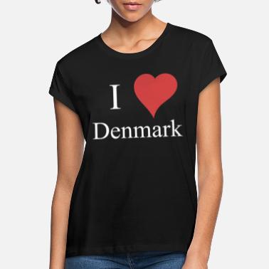I Love Cuore Danimarca DONNA T-SHIRT 