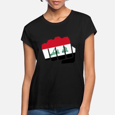 "l' irak iraqi iraq shirt football L'irak vieilli drapeau femmes t-shirt top al 