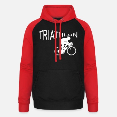 Triathlon Triathlon Marathon Swim Bike Run - Unisex Baseball Hoodie