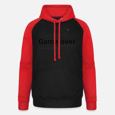 Game Over game over - Unisex Baseball Hoodie