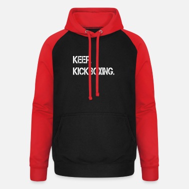 Kickboxing Blijf kickboxen - Unisex baseball hoodie