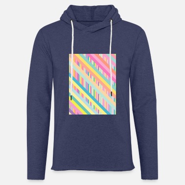 Pastel Pastel Dreams: sloping pastel stripes - Unisex Sweatshirt Hoodie