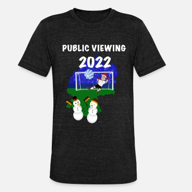 Public Viewing Fußball Public Viewing Winter 2022 - Unisex T-Shirt meliert