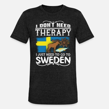 Szwecja Szwecja - Koszulka triblend unisex