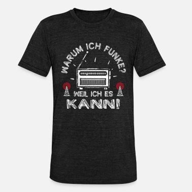 Funken Amateurfunken Hobby Funker Ham radio Funkgerät - Unisex T-Shirt meliert