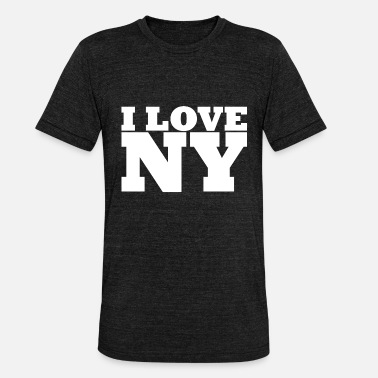 I Love Ny NY - NYC - NEW YORK - I Love NY - I Love NY - Unisex Tri-Blend T-Shirt