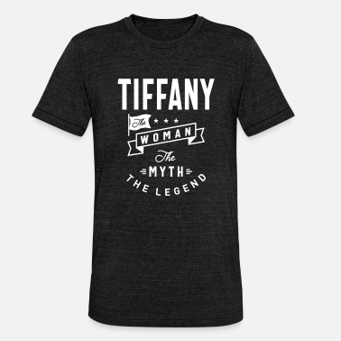 Tiffany Tiffanny personalisierte Name Geburtstagsgeschenk - Unisex T-Shirt meliert