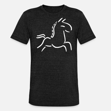 Stutenfohlen Stutenfohlen Pferd aus Strichen Stute Geschenkidee - Unisex T-Shirt meliert