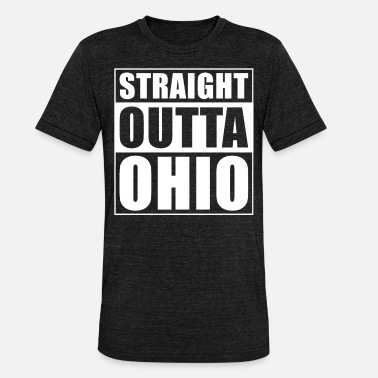 Ohio Straight outta Ohio - Unisex T-Shirt meliert