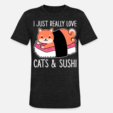 Sushi Lover Cat Femmes Manches Longues T-shirt Cats Fun Fish CHAT Chats Amour cherche