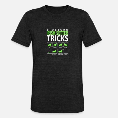 Irish Hartnäckige Irish Setter Tricks - Unisex T-Shirt meliert