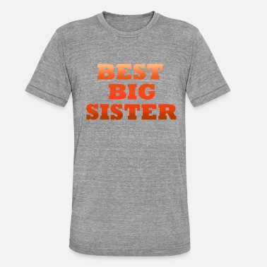 Rot Best Big Sister - Unisex T-Shirt meliert