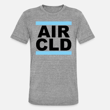 Luftgekühlt AIRCLD hellblau - Unisex T-Shirt meliert