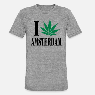 I Love Amsterdam I love amsterdam - T-shirt chiné unisexe