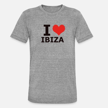 Ibiza IBIZA I LOVE IBIZA - Unisex triblend T-skjorte