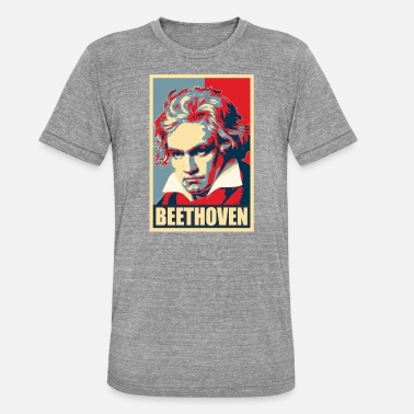 Beethoven Beethoven Propaganda PopArt - Unisex T-Shirt meliert