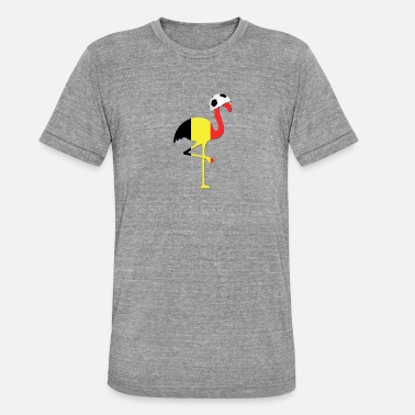 Diable Football Flamingo Belgique - T-shirt chiné unisexe