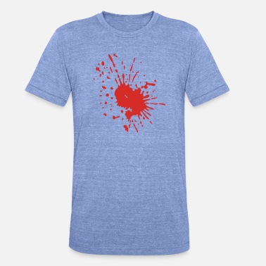 Blood Splatter BLOOD SPLATTER - Unisex Tri-Blend T-Shirt