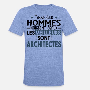 Super Héros Architecte Architecture Métier Maison Humour - T-shirt chiné unisexe