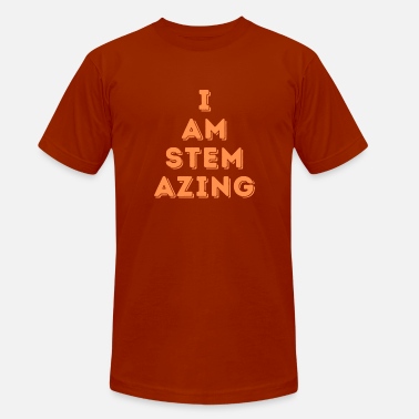 I AM STEM AZING Orange - Unisex Tri-Blend T-Shirt