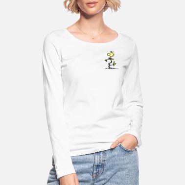 Peanuts Woodstock motivo del petto - Maglietta maniche lunghe ecologica donna