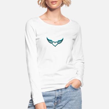 Cœur Avec Des Ailes Coeur avec des ailes - T-shirt manches longues bio Femme