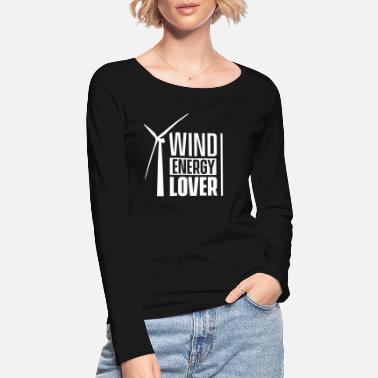 Éolienne Éolienne Éolienne Éolienne Éolienne Éolienne - T-shirt manches longues bio Femme