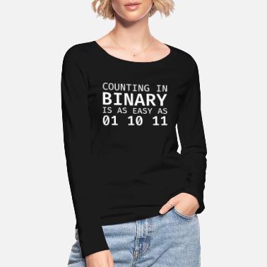 Mathematics Counting In Binary - Women&#39;s Organic Longsleeve Shirt