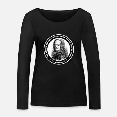 Citation Disant Philosophe Voltaire Arrogance Arrogant Robe Sweat Femme Spreadshirt