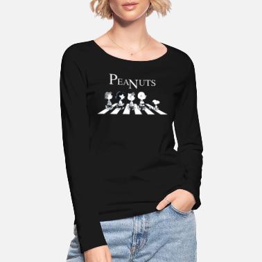 Cacahuetes Snoopy Charlie Brown Sally Lucy Abbey Road - Camiseta orgánica de manga larga mujer