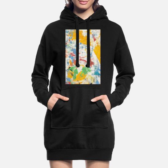 Abstract Red Women's Hoodie Dress