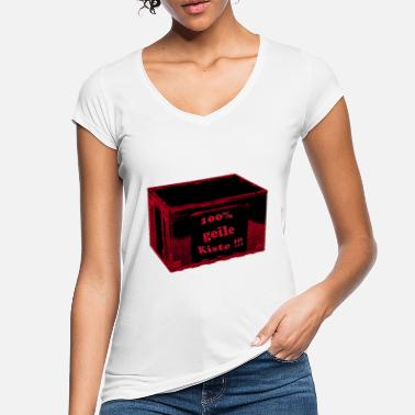 Fotomontaż napalony jak fotomontaż pudełko - Koszulka damska vintage