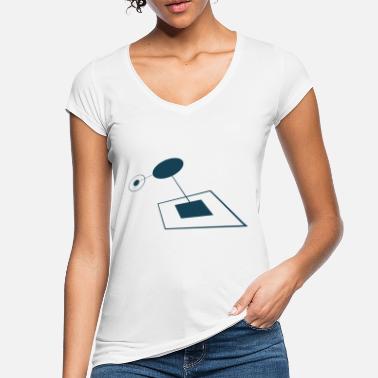 Ondes Radio Abstrait modèle antenne radio médias ondes radio - T-shirt vintage Femme