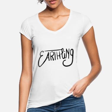 Maaninen Maan maaninen - Naisten vintage t-paita