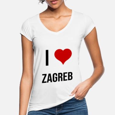 Zagrzeb Zagrzeb - Koszulka damska vintage