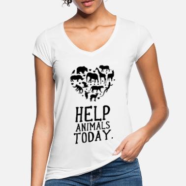Dyr Hjelpe Hjelp dyr i dag med å redde dyr som redder dyr - Vintage T-skjorte for kvinner