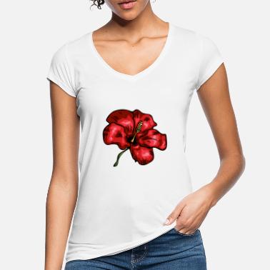 Hibiskus hibiskus - Vintage T-skjorte for kvinner
