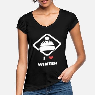 I Love Winter I love Winter - Women&#39;s Vintage T-Shirt