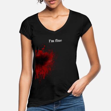 Bullet Attacked blood shot wound - Women&#39;s Vintage T-Shirt