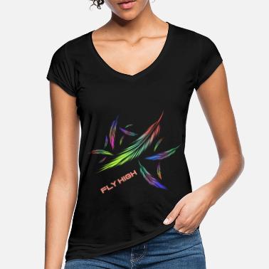 Neon Neon Federn - Frauen Vintage T-Shirt