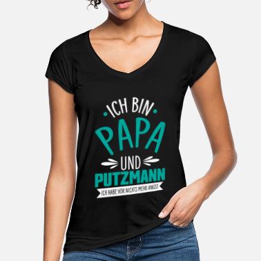 Rengjøringsmann Rengjøringsmann sier far - Vintage T-skjorte for kvinner