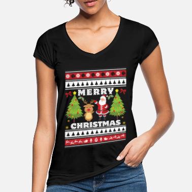 Hyvää Joulua Hyvää joulua Hyvää joulua - Naisten vintage t-paita