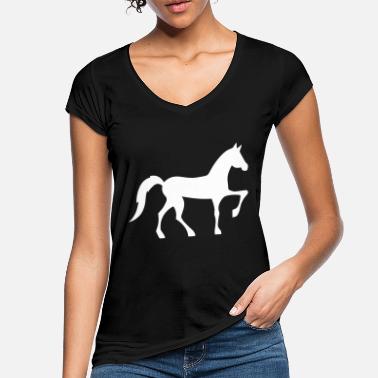 Ratsastus hevonen - Naisten vintage t-paita