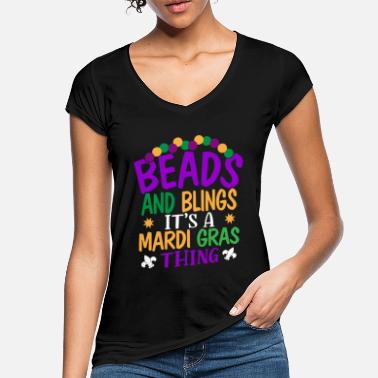 Parade Beads And Bling It&#39;s A Mardi Gras Thing Festival - Women&#39;s Vintage T-Shirt