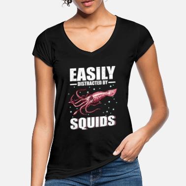 Kraken Tintenfisch Oktopus - Frauen Vintage T-Shirt