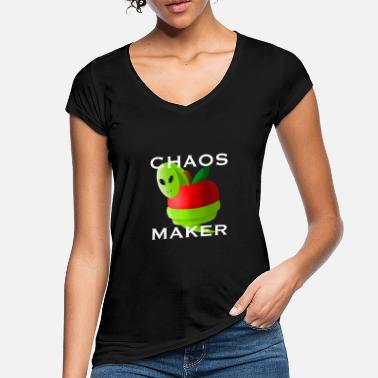 Scheppingsverhaal Chaos Maker Snake Fruit Garden Eden Sin - Vrouwen vintage T-Shirt