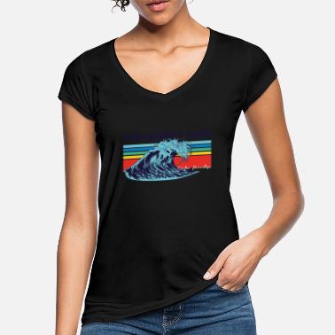 Dude Surf Surfer Perfect wave - Women&#39;s Vintage T-Shirt