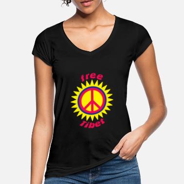 Free Tibet Free Tibet - Vintage T-skjorte for kvinner